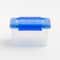 IRIS Element Resistant Clear Plastic Storage Boxes with Blue Lid